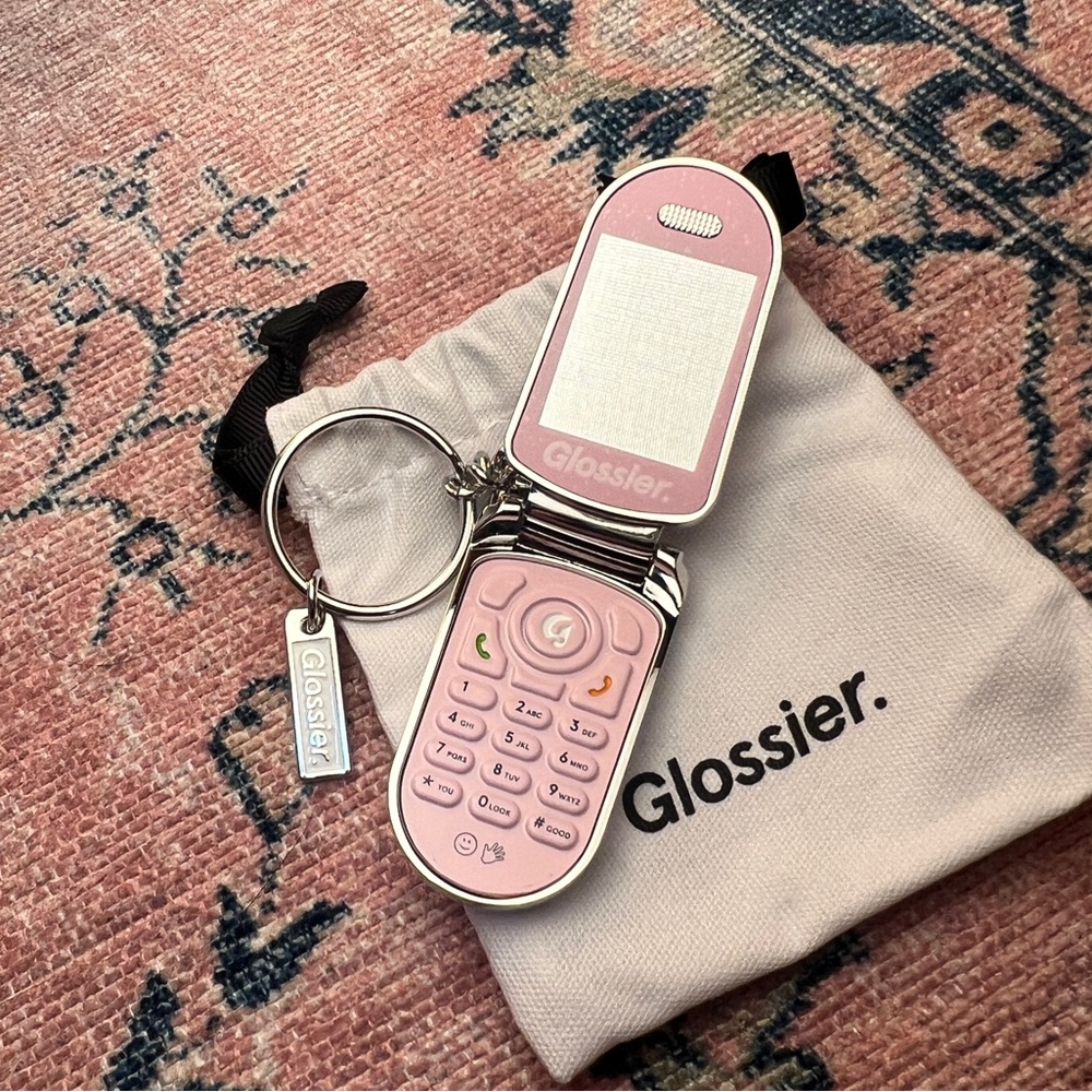 Glossier LA Limited Edition Phone Keychain